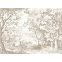 풍경화벽지 유럽 숲 벽지 거실 풍경 배경 장식 침실, [05] glitter silk canvas, [06] 2200317005-1