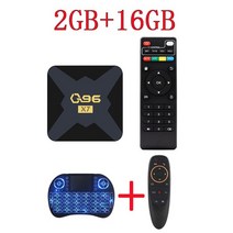 TV 셋톱박스 안드로이드셋탑박스 OTT셋톱박스 Q96 X7 박스 2023 스마트, 8.Eu 플러그 - 2GB 16GB keyboard G
