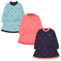 베네통키즈 리본 나염 원피스 QAOP50241 MTNYPK 아동 여아 간절기 긴팔 천호 딜