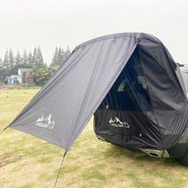 차박꼬리텐트 차박텐트 도킹텐트 카쉘터 고급TPU창문+모기장 2가지 색, 블랙 일반형(2중창)