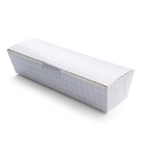 김밥 한줄 체크 종이 일회용 도시락, 100개입, 3개