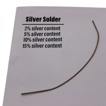 용접 와이어 스텐 납땜용 실납 실버 솔더 저온 브레이징 용접봉, 1.0x250mm 1pc, 10 percents silver