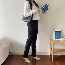 1+1(동일사이즈)여성 여자 스판 슬랙스 밴딩 바지 팬츠 봄바지 정장바지 출근룩 하객룩