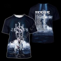 예수님 그리스도 PLstar Cosmos Christian olic Jesus R Streetwear 3DPrint Summer Casual Funny T-shirts, 08 T-shirts_07 XXXL