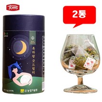 (2통) 잠을자도피곤 잠안올때 유기농 상추차100% 꿀잠 수면유도성분 락투신 흑하랑굿드림티, 1.8g 15티