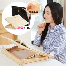 곧은나무 원목 각도조절 독서대 보조책상 600 가방포함 필기독서대, X2, 가방 600 블랙