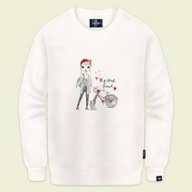 클로니아 고양이와 걸 맨투맨 티셔츠 TL-417