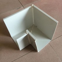 처마물받이 지붕물받이 지붕판넬 빗물받이 알루미늄 홈통 빗물 받이 PVC 물 파이프 처마 배수 물마루 도랑 연결 싱크 플라스틱 downwater 시스템 심기, 큰 팔꿈치, 0mm