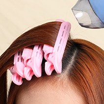 셀프 드라이 펌 파마 헤어 롤 뿌리 볼륨 롯드 집게, 3-뿌리볼륨핀-네이비