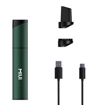 MIUI 미니 휴대용 진공 청소기 3 개의 흡입 헤드가있는 무선 휴대용 진공 데스크톱 키보드 및 자동차 (USB) 를 쉽게 청소할 수 있습니다., 녹색
