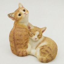 진짜 같은 리얼 고양이 모형 피규어 카페 자동차 실내 인테리어 용품 + 귀여운 계란고양이, F 행복한 리얼 고양이