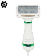 강아지드라이기 강아지에어탱크 애견드라이어 저소음 반려동물 털 반려견 미용 및 온도 긴 2 in 1, 4.green US Plug
