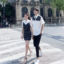 커플티 커플룩 커플바캉스 커플시밀러룩 썸머 시원한 가을 제주도여행 시밀러룩 바캉스룩 썸머룩