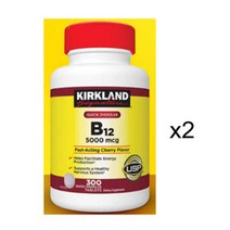 Kirkland Signature B-12 비타민 B12 5000 mcg 300정 2병