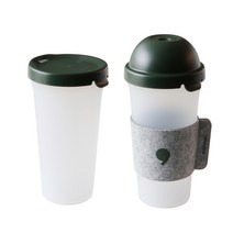 나인웨어 그리닝 리유저블컵 투명 텀블러 4종, 590ml