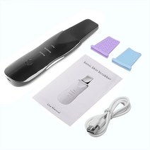 칫솔 칫솔 헤드커버 칫솔 캡 초음파 스킨 스크러버 딥 페이스 클리닝 머신 필링 삽 모공, Black_2