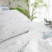 퍼플젠 리플 시원한 냉감 조약돌 여름 이불 패드 세트