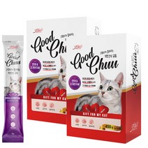 굿츄 연어조개관자살 15g x 60개 착한간식 짜먹는 고양이간식, 단품