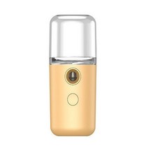 패션 미니 안개 얼굴 분무기 미용 기기 USB 가습기 충전식 기선 모이 스처 라이징 뷰티 도구, [02] yellow