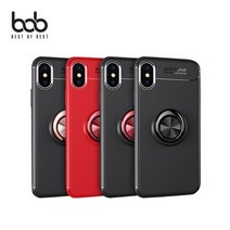 bob 마그네틱 스마트 링 일체형 케이스 아이폰 갤럭시, 1, 시즌코드2-5001 아이폰XS맥스_블랙블랙