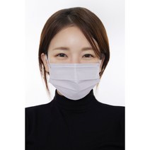 일회용 덴탈 고래 마스크 대형, 라일락블루, 1개, 50매