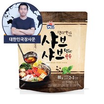 대한민국장사꾼 사조 샤브샤브육수 80g 육수, 1개