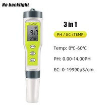 PH 측정기 수질 meter 미터 ORP 염소 TDS 염분 테스터 EC Temp 감지기 모니터 테스트 도구 수영장 40퍼센트, [06] 3 in 1ph ec temp