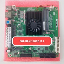 산업용컴퓨터 산업용PC 미니PC 산업용피씨 BKHD-N510X-NAS-I22X 인텔 셀러론 N5105 N5100 마더보드 6 * SATA3.0 2.5G Nics 미니 ITX 17x, 8GB RAM 128GB M.2