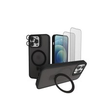Vaucas-CI 보카스-CI iPhone용 스탠드 마그네틱 케이스 MagSafe 호환 투명 반투명 매트 슬림 방진 보호 폰 6.7인치 군사 낙하