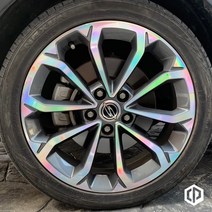 티볼리 에어 베리뉴 16인치 17인치 18인치 휠스티커 홀로그램 스티커 휠마스크, 티볼리 에어 / 18인치