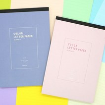 8000 컬러 패드편지지 (색지) (랜덤발송)/편지지 뜯어쓰는편지지 패드편지지