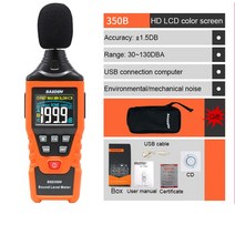 소음측정기 층간소음 측정기 BASDEN-디지털 소음계 사운드 레벨 측정기 전문 소음 30-130dB 오디오 소노미, 02 350B