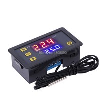 W3230 DC12V 24V AC110V-220V 20A 디지털 온도 컨트롤러 LED 디스플레이 조절기 난방/냉각 제어 장치, AC110-220V