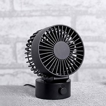 무소음탁상용 더블윙 써큘레이터 소형 USB 미니선풍기 사무실 책상 테이블 독서실 소형 무소음 미니선풍기, 블랙