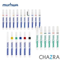 문화 유성 페인트 마카 친환경 매직 마킹 펜 1타스, 선택3. 세필페인트마카, 파랑 (185-0129)