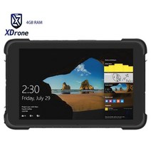 가성비 호환 태블릿 대형 게이밍 타블렛 견고한 윈도우 차량용 PC 4GB RAM 64GB ROM IP67 방수 충격 방지 8 인치 쿼드 코어 OTG 4G GNSS Ublox GPS, Windows 10 Home OS, ADD 2D Barcode Scan