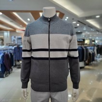 에스티코 민트 배색 블록 집업_DGK23A13CMM