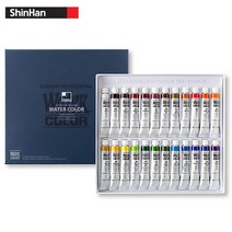 신한 전문가용수채물감 24색 7.5ml