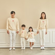 비다이어리 가족티 돌촬영 100일촬영 백일촬영 커플티 단체티 러브모얼 맨투맨 아이보리 돌~초등생 엄마 아빠 사이즈가족티 돌촬영 100일촬영 백일촬영 커플티 단체티