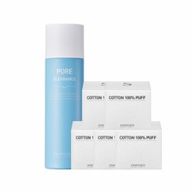 스와니코코 포어 클리어런스 피지제거액 100ml + 화장솜 20매 x5개, 단품