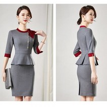Zhijing전문직 여성 호텔 프론트 병원 원무과 승무원 유니폼