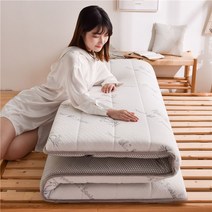 토퍼 접이식 바닥이불 패밀리 침대 흙 돌 매트리스 패드 퀸 두꺼운 요매트 얇은, C
