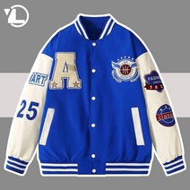 바람막이브랜드 가을자켓 patchwork varsity jacket men women