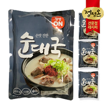 초원식품 정성온 건더기 듬뿍 순대국 600g 4봉