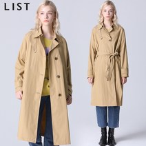 리스트 리스트 사이드 슬릿 싱글 트렌치코트
