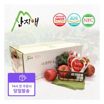 산지애 빠른배송 NFC 사과즙 사과주스 사과원액 사과 120ml 60팩