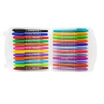 동아PMS 트윈CD네임펜 24색 손잡이케이스, 혼합색상, 5개