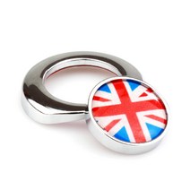 미니쿠퍼 시동 엔진 스타트버튼 몰딩 커버 엠블럼 컨트리맨 엔진 악세사리, 03. 체커