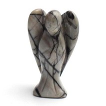 천사상 동상 조각품 천연 차크라 석영 자수정 호랑이 눈 돌 조각 크리스탈 레이키 -130, Network Stone