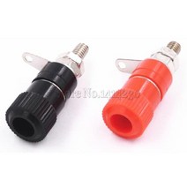 전기설비 케이블 커넥터 10 pcs 터미널 블록 JS-910B js-919 4mm 앰프 터미널 커넥터 바인딩 포스트 바나나, 한개옵션0